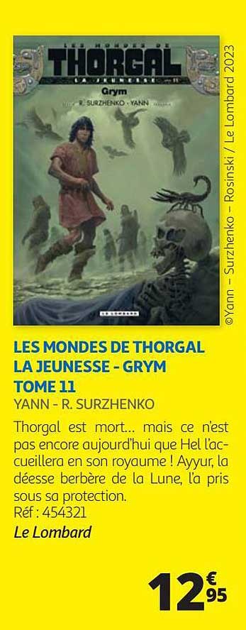 les mondes de thorgal la jeunesse - grym tome 11 - yann - r. surzhenko