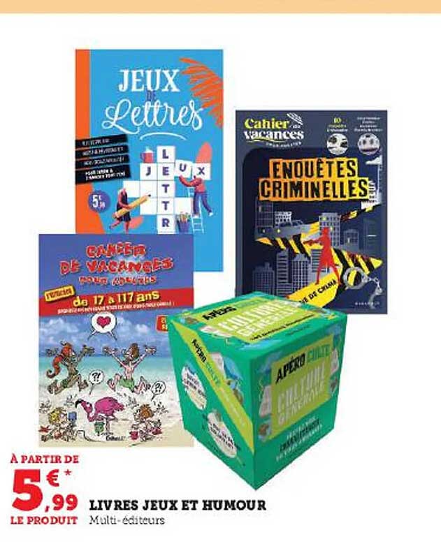 livres jeux et humour