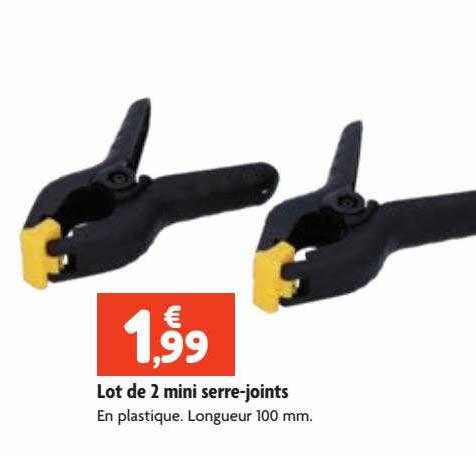 Lot De 2 Mini Serre-joints