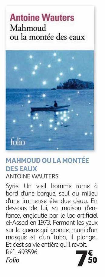 mahmoud ou la montée des eaux - antoine wauters