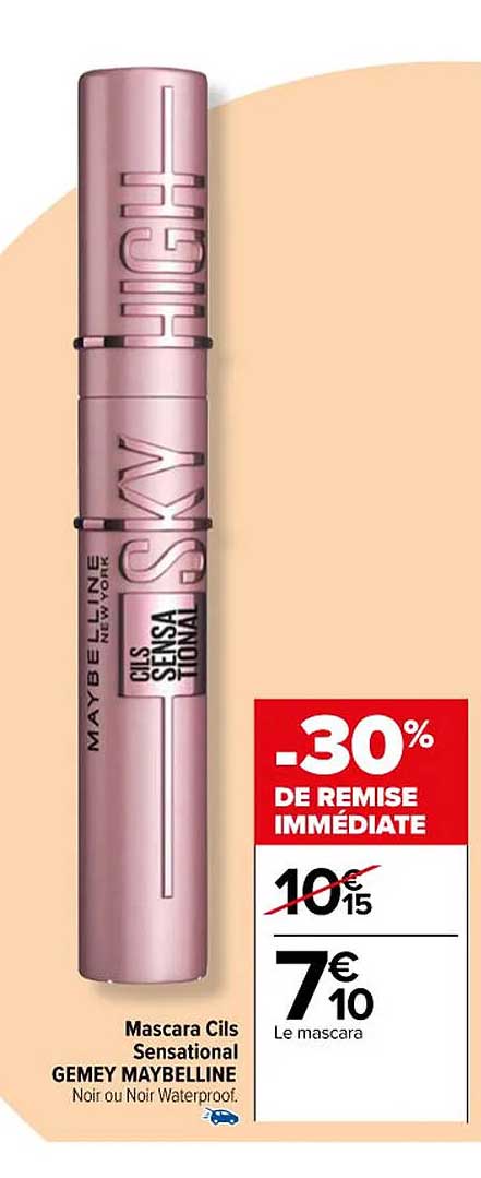 mascara cils sensational gemey maybelline