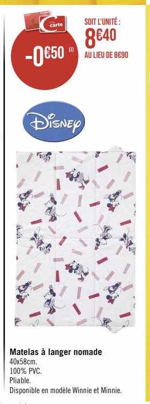 Matelas à Langer Nomade Disney
