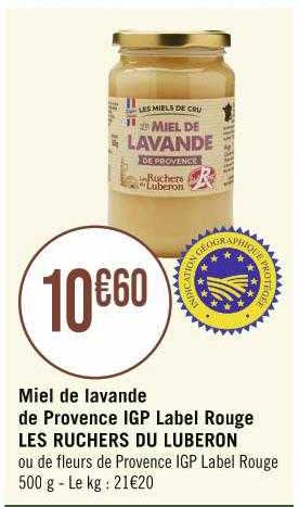 miel de lavande de provence igp label rouge les ruchers du luberon