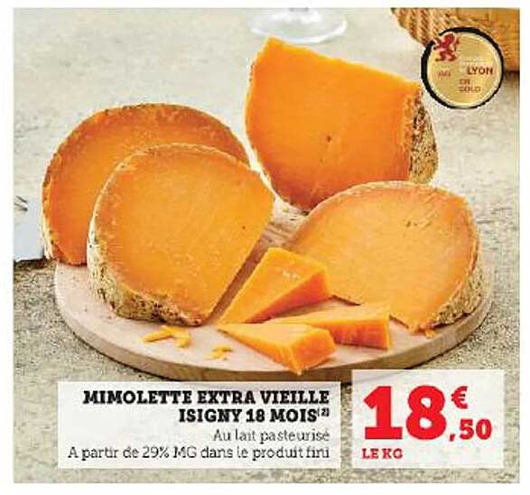 mimolette extra vieilles isigny 18 mois