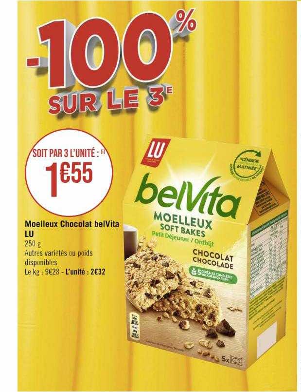 Moelleux Chocolat Belvita Lu
