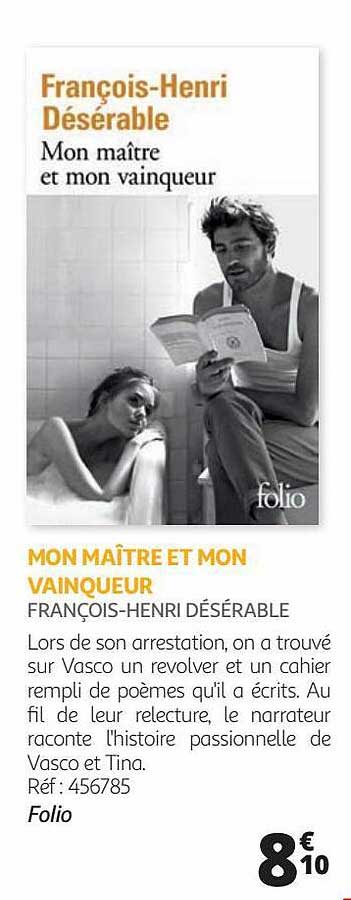 mon maître et moi vainqueur - françois-henri désérable