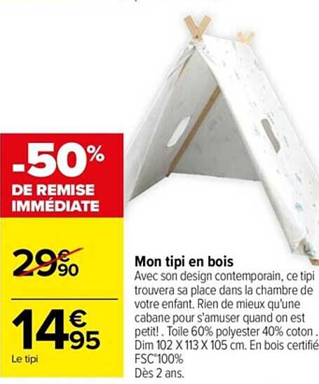 mon tipi en bois