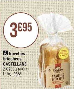navettes briochées castellane