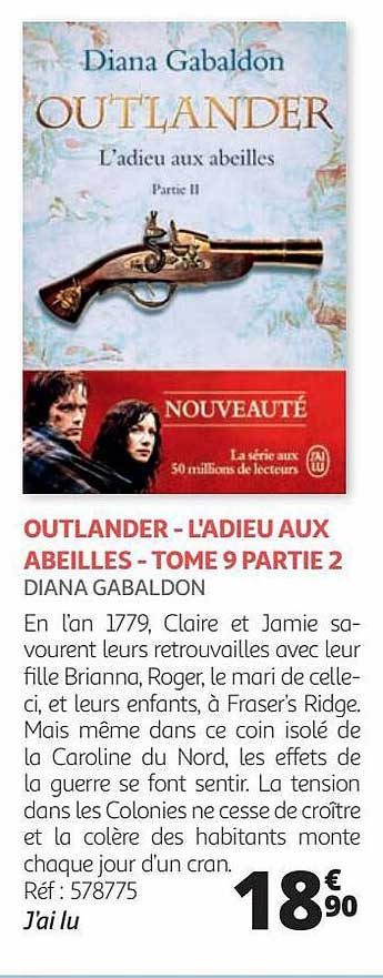 outlander - l'adieu aux abeilles - tome 9 partie 2 - diana gabaldon