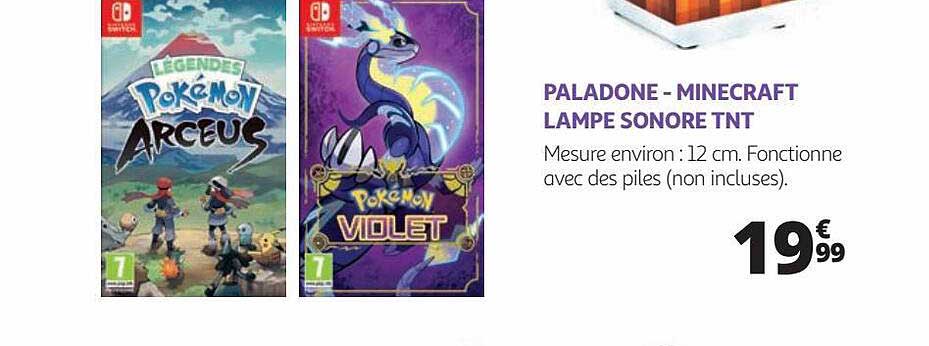 paladone - minecraft lampe sonore tnt