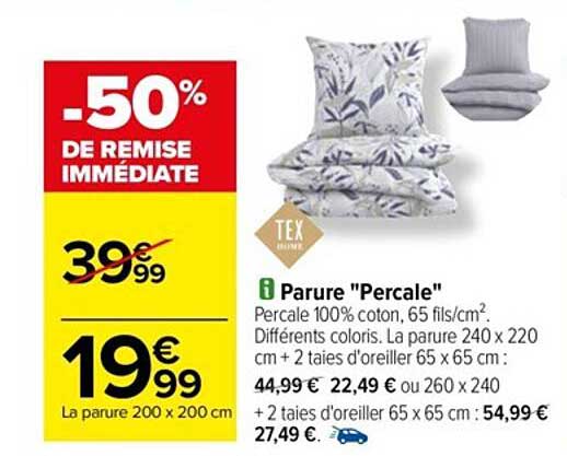 Parure "percale"