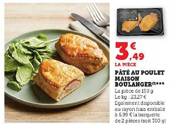 pâté au poulet maison boulanger