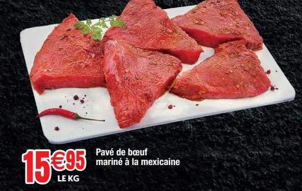 Pavé De Bœuf Mariné à La Mexicaine