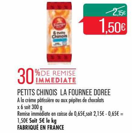 petits chinois la fournée dorée