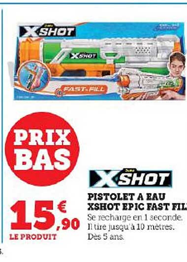 pistolet à eau xshot épic fast fill