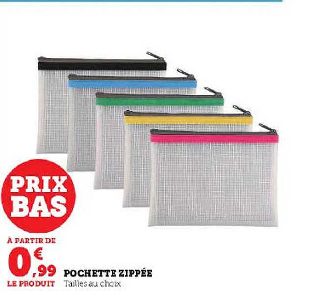 pochette zippée