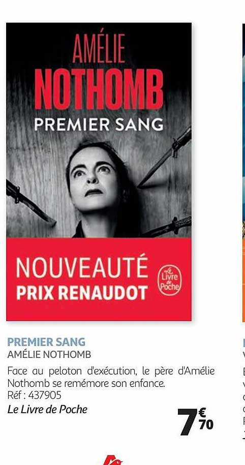 premier sang - amélie nothomb