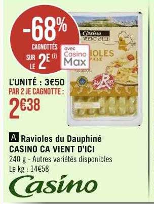 ravioles du dauphiné casino ça vient d'ici