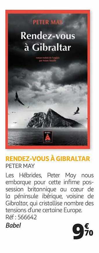 rendez-vous à gibraltar - peter may