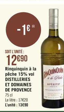 rinquinquin à la pêche distilleries et domaines de provence