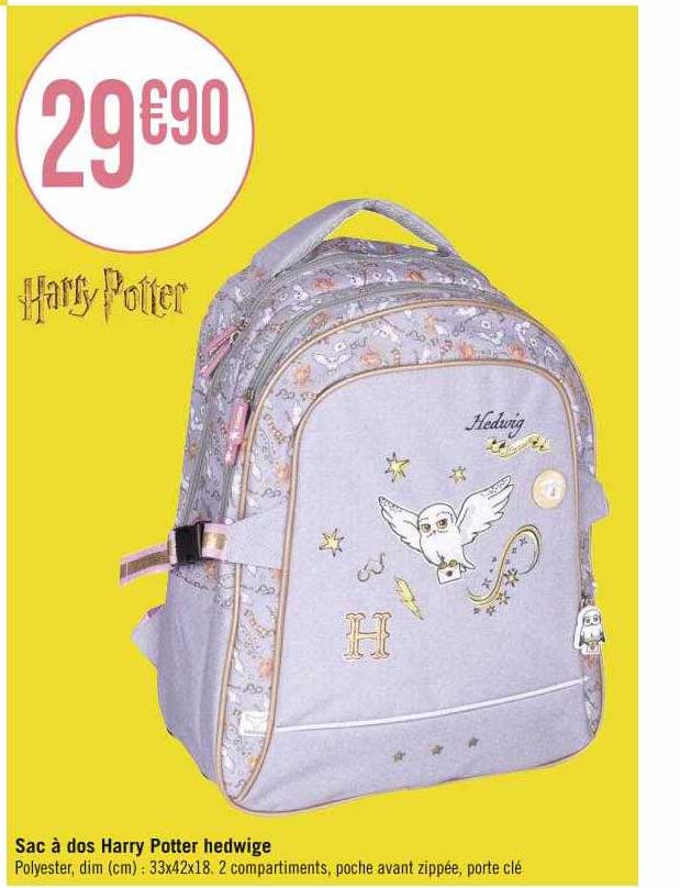 sac à dos harry potter hedwige