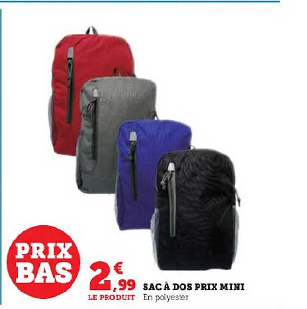 sac à dos prix mini