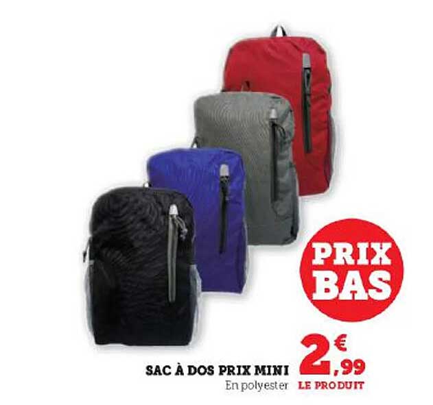 sac à dos prix mini