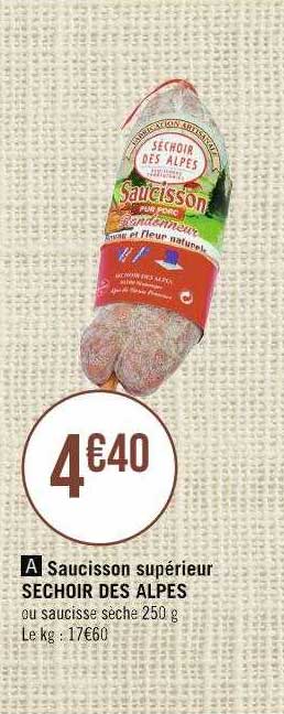 Saucisson Supérieur Séchoir Des Alpes