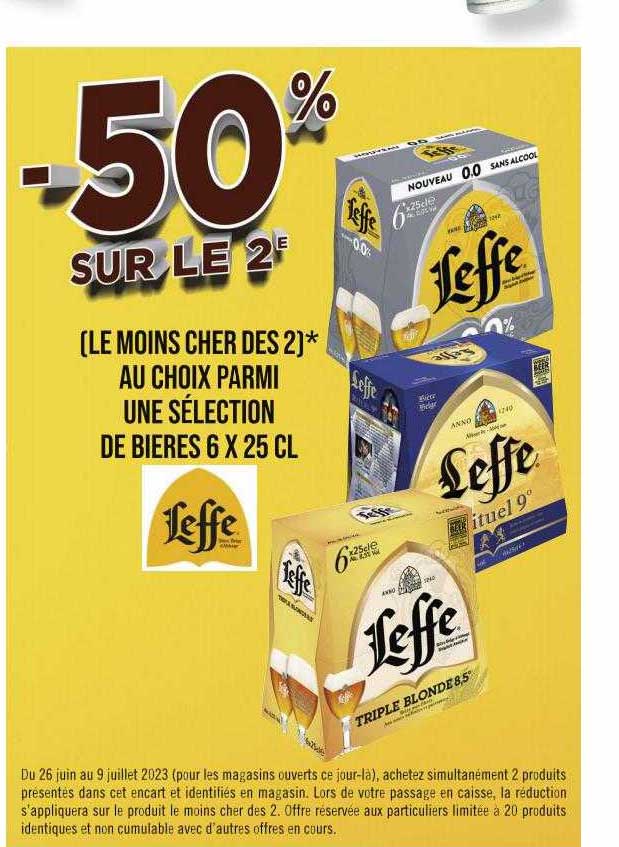sélection de bières 6 x 25cl leffe