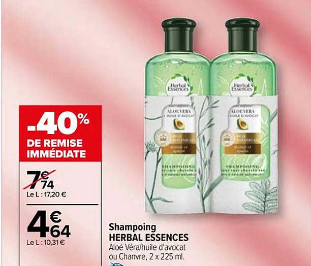 shampoing herbal essences