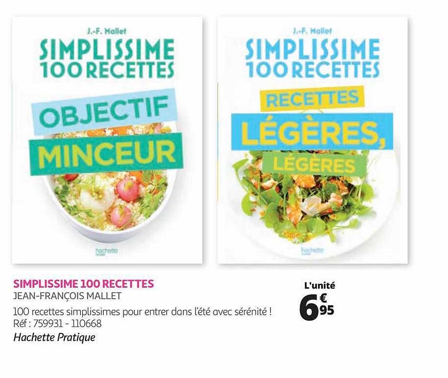 simplissime 100 recettes - jean-françois mallet