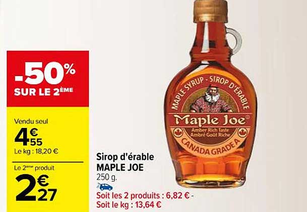 sirop d'érable maple joe