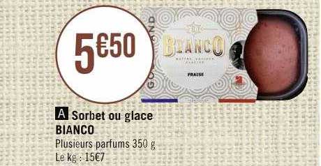 Sorbet Ou Glace Bianco