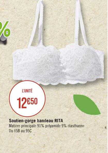 soutien-gorge bandeau rita