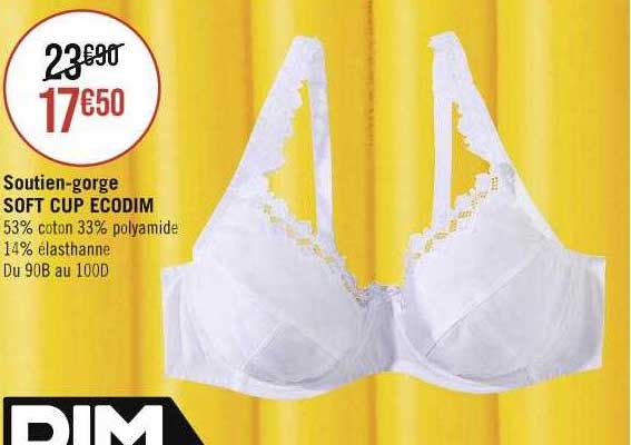 soutien-gorge soft cup écodim