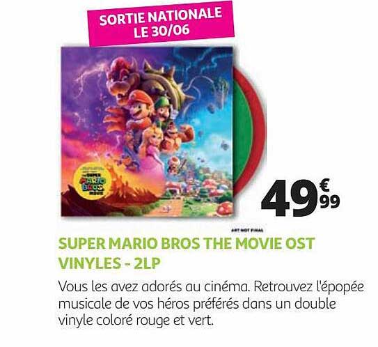 super mario bros the movie ost vinyles - 2lp