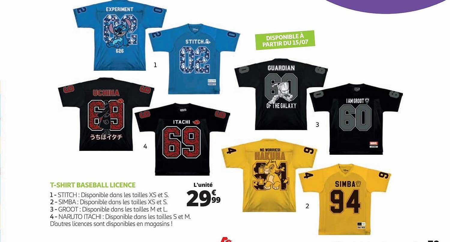 t-shirt baseball licence