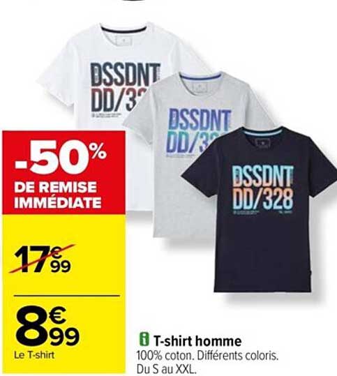 T-shirt Homme Dssdnt Dd-328