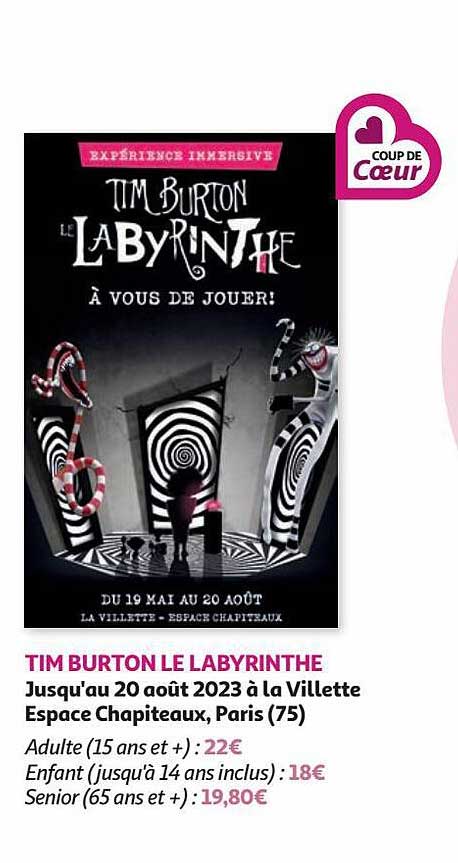 tim burton le labyrinthe