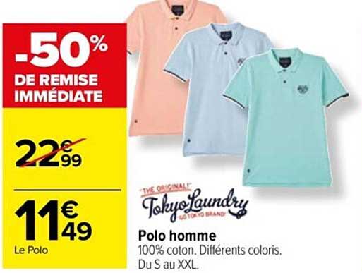tokyo laundry polo homme