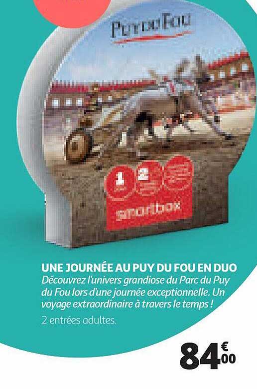 une journée au puy du fou en duo smartbox