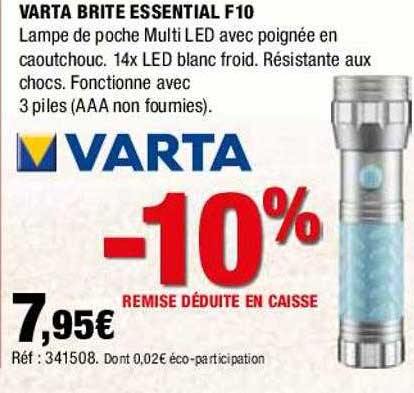 varta brite essential f10