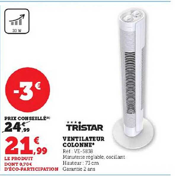 Ventilateur Colonne Tristar