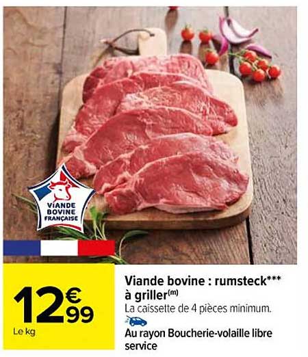 Viande Bovine : Rumsteck à Griller