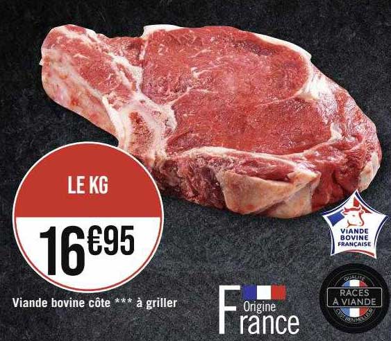 Viande Bovine Côte***à Griller