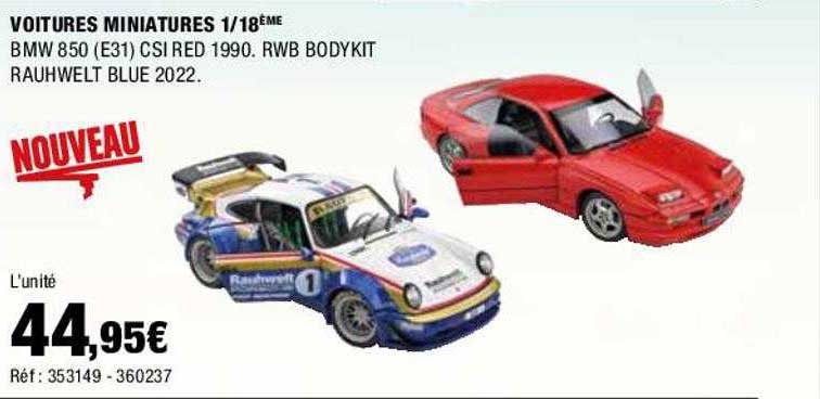 voitures miniatures 1-18ème