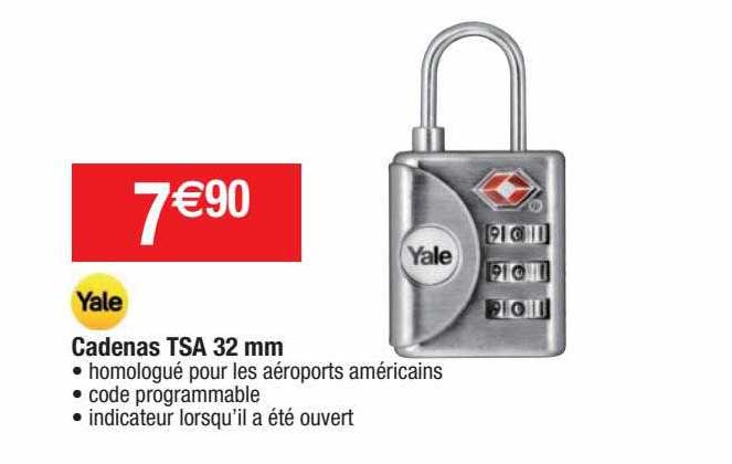 yale cadenas tsa 32 mm