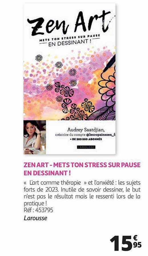 zen art - mets ton stress sur pause en dessinant!