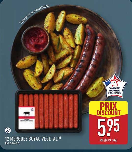 12 MERGUEZ BOYAU VÉGÉTAL