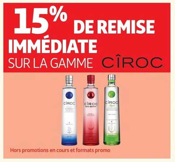 15% DE REMISE IMMÉDIATE